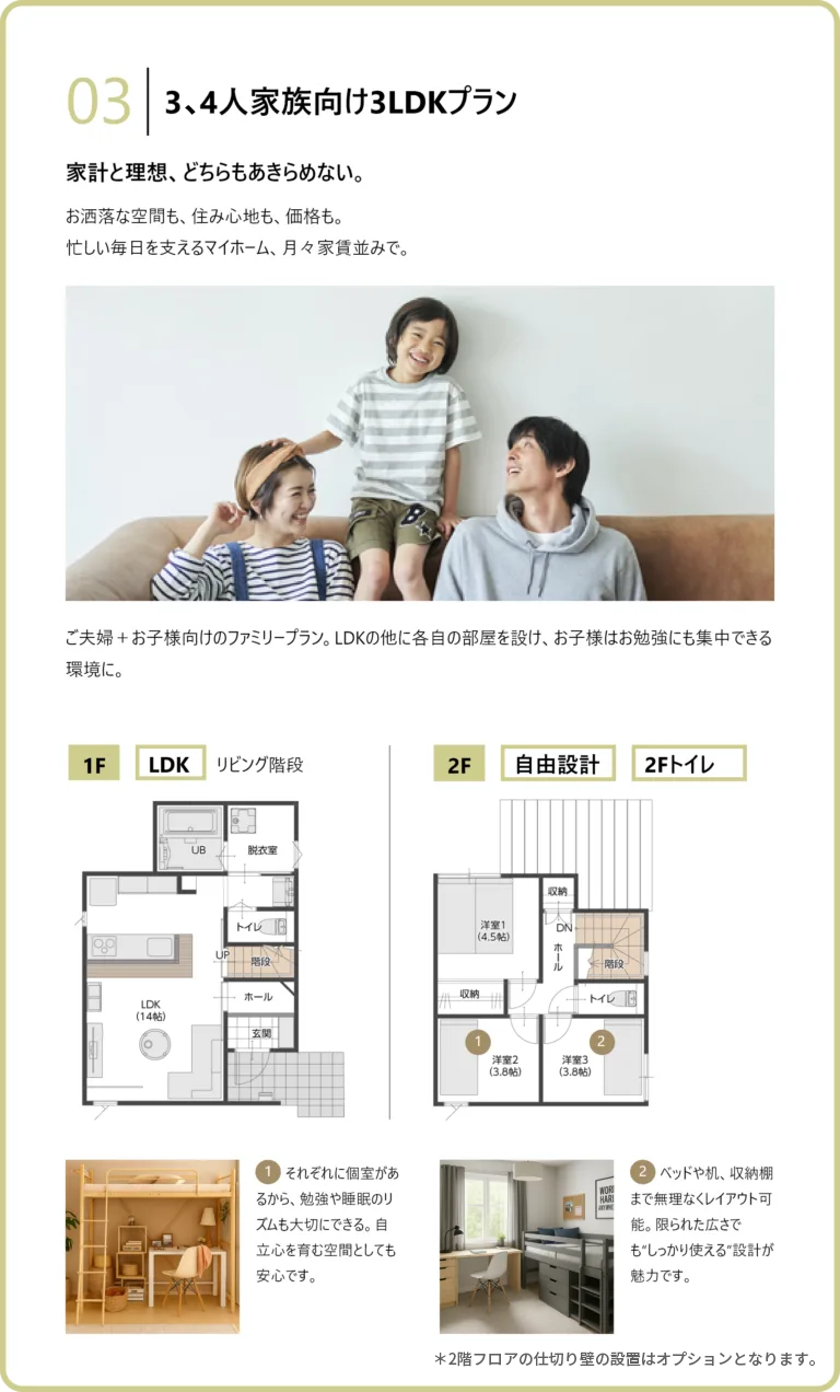 住む人に寄り添い、カタチを変える家BOX（ボックス）のLineup3